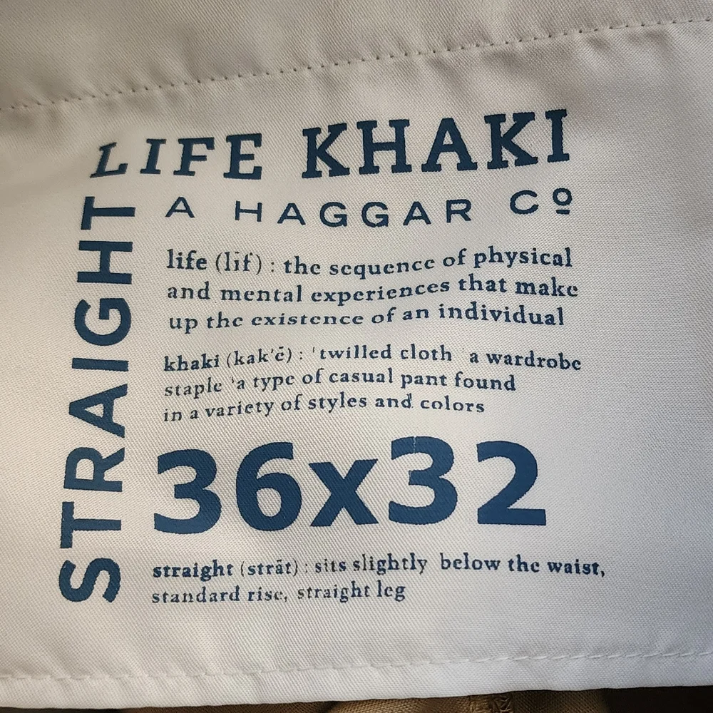 LK Life Made Simple‎ Beige Khaki Pants Men's 36/32